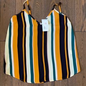 Evereve striped tank!! Size Medium NWT